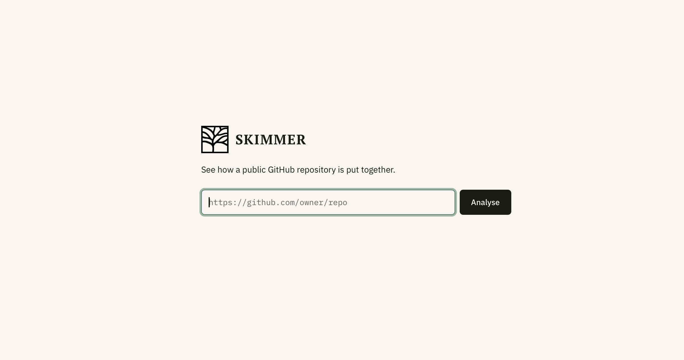 skimmer.dev — A high level view of a GitHub repo in a digestible way